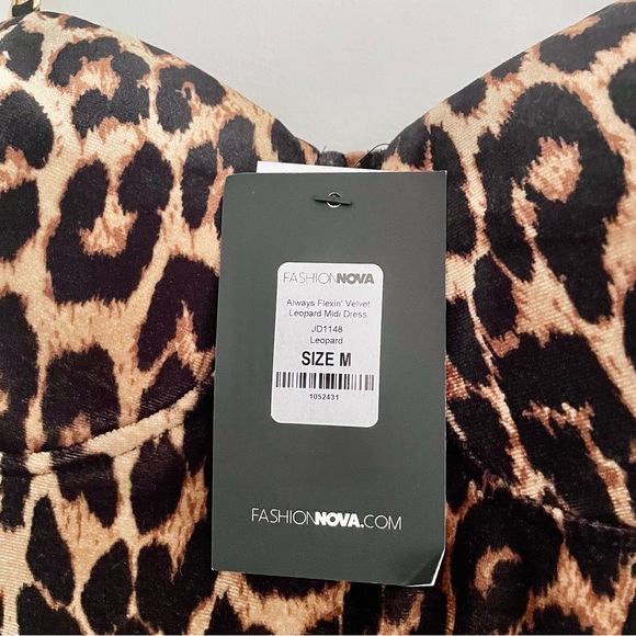 Fashion Nova Leopard Print Midi Dress - Picture 6 of 10